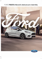 FORD FIESTA Navod k obsluze pro vlastniky 2020 CZ 